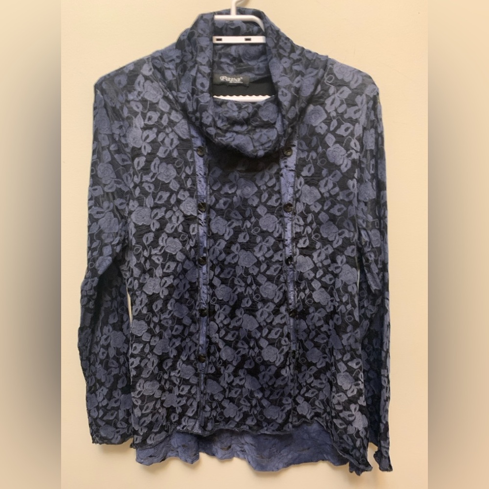 PAPA VANCOUVER Floral Lace Top